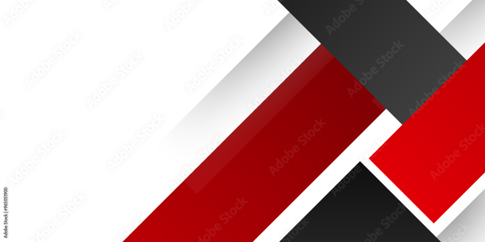 Aufkleber modern 3d red grey abstract tech geometric shapes background. color abstract lines trendy geometric 