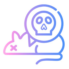 rat Line Gradient Icon