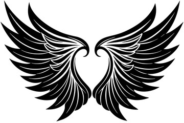 Obraz premium wings silhouette vector 