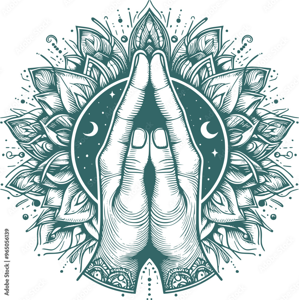 Canvas Prints praying hands vector, prayer.eps