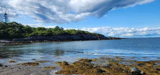   lighthouse Two Lights State Park, Cape Elizabeth, Maine