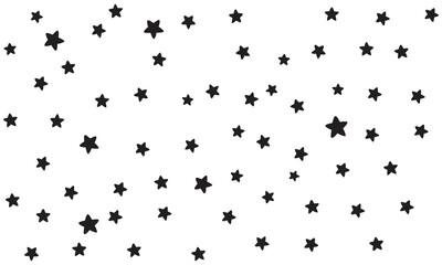 pattern of star doodle. Star hand drawn. Starry background. Vector seamless pattern with stars. Vector EPS 10.	