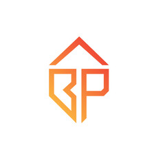 Logo of tall and luxurious buildings using a combination of letters b and p
