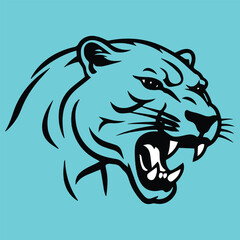 Panther Logo Design Vactor Artwork 