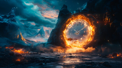fantasy temporary majestic stone portal to another world time portal mysterious fantasy