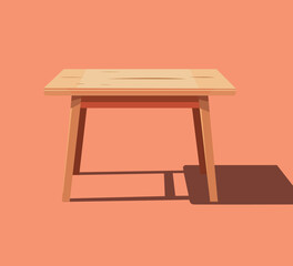 illustration of a wood Table