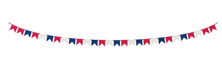 Obraz premium Perfect for Patriotic Celebrations: This festive garland is a must-have for adding a touch of Americana to your celebrations.