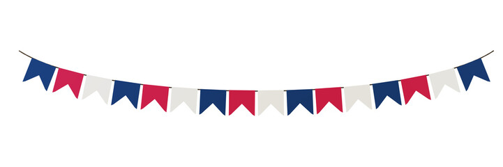 Election Victory Garland: Celebrate a political victory with this festive and patriotic garland. © Jangart