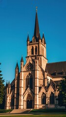 Obraz premium Breathtaking Cathedral Amidst Scenic Surroundings