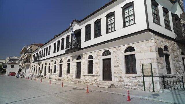 View Kalogeriko Museum and venue in Thassos Town (Limenas), Thassos, Aegean Sea, Greek Islands, Greece, Europe