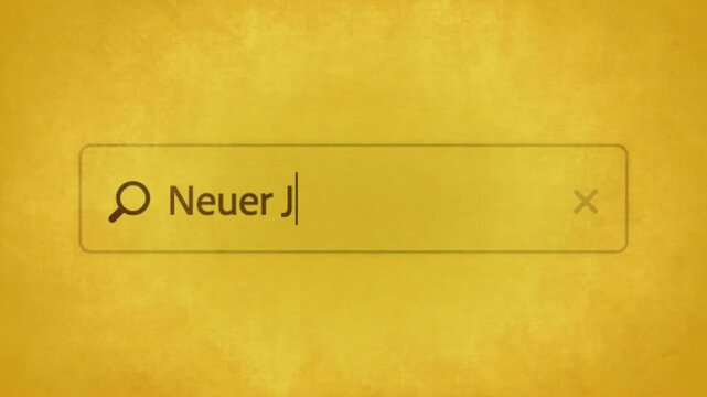 Computerbildschirm, eine Suchmaschine und Suchbegriff Neuer Job
