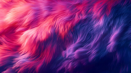 digitally enhanced fur texture with unusual, artistic color transitions, creating an abstract visual effect