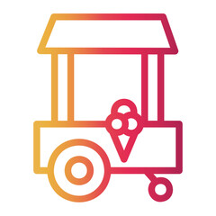 food Line Gradient Icon