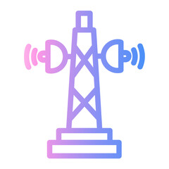 signal Line Gradient Icon