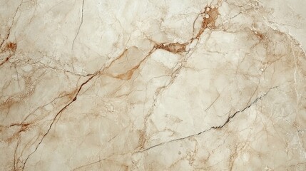 Close-up of Beige and Brown Marble Texture with Veins