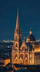 Obraz premium Breathtaking Cathedral Amidst Scenic Surroundings