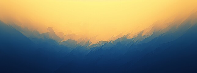 Gradient Background with Blue and Yellow Color Scheme, Grainy Texture and Blurred Edges