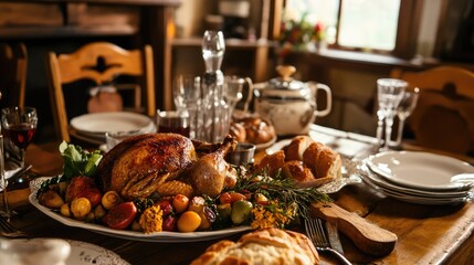 table setting for dinner
