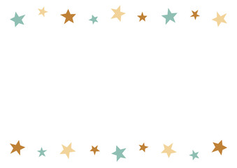 星のフレーム　キラキラ