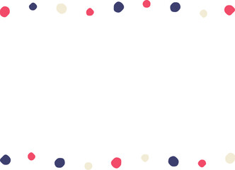 水玉模様のフレーム