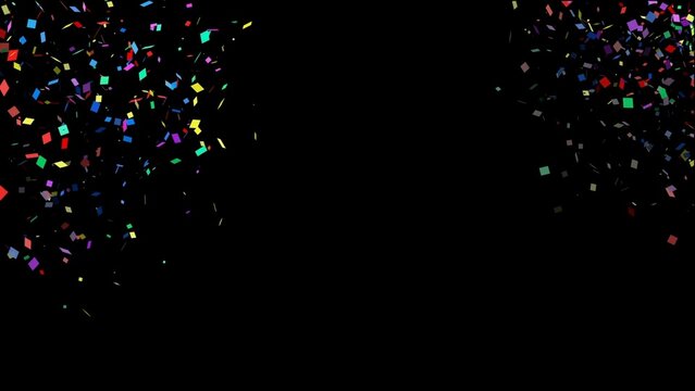 Colorful Confetti Paper Explosion for Party
