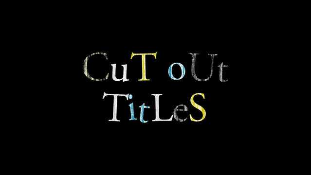 Cut Out Collage Type Letter Shake