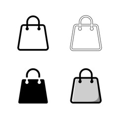 Shopping bag icon stock vector