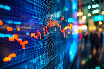 Fototapeta premium stock market charts, business.