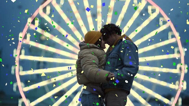 Falling Colorful Confetti