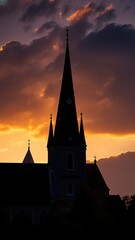 Fototapeta premium Breathtaking Cathedral Amidst Scenic Surroundings