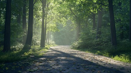 Obraz premium morning in the forest