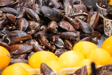 Fresh Black Shell Recipe With Lemon Turkish Food