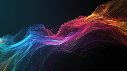 Fototapeta premium Stylized abstract artwork representing flow,