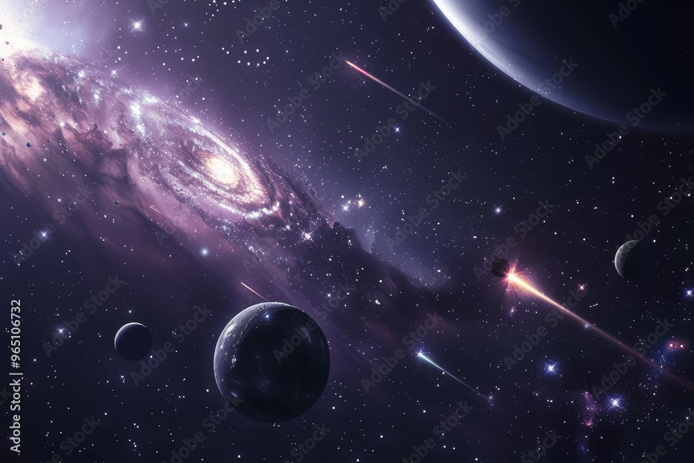 Wall mural beautiful outer space view