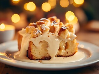 christmas cake with nuts and raisins