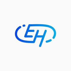 EH lettermark letter mark monogram logo