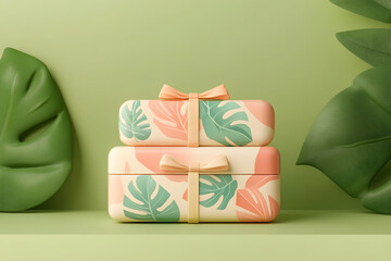 Organic soap packaging, eco-friendly design, 3D illustration