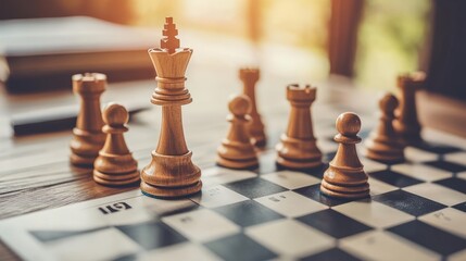 chess pieces on a chessboard