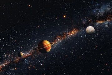 Naklejka premium Beautiful Outer Space View