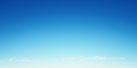 Obraz premium Simple Gradient Blue Sky Background in Minimalist Style, Smooth and Subtle Transition