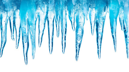 Fototapeta premium icicles , cut out, png, isolated on white background, full depth of field