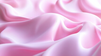 Fototapeta premium Pink silk fabric with smooth folds, abstract and elegant concept