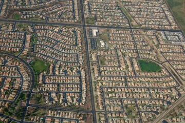 aerial view of mesa, Arizona