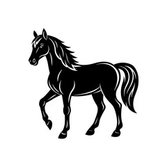 horse silhouette vector illustration sublimation