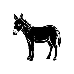donkey silhouette vector illustration sublimation