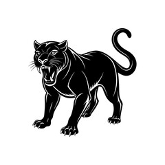 panther silhouette vector illustration sublimation