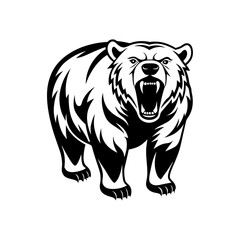 polar bear silhouette vector illustration sublimation