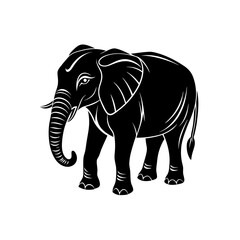 elephant silhouette vector illustration sublimation