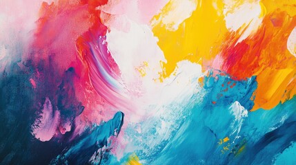 Fototapeta premium Colorful abstract painting on a canvas -