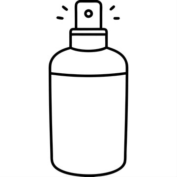 recommend clip art: deodorant outline coloring book page line art illustration digital drawing